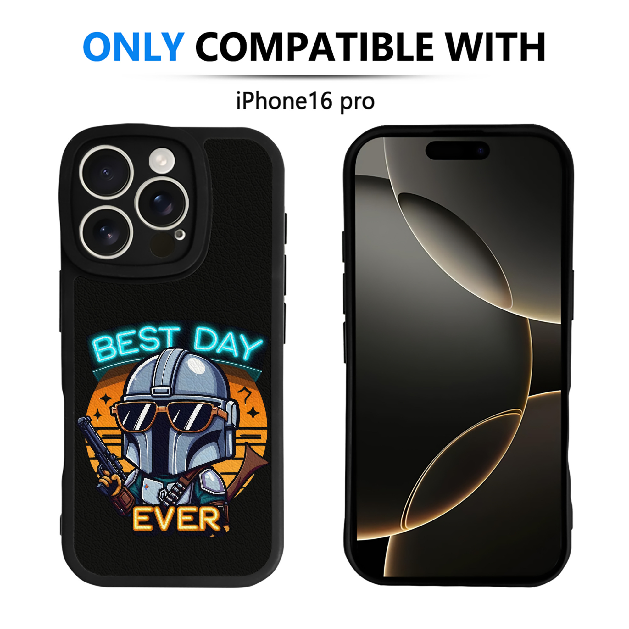 （画像用） スター・ウォーズ Star Wars 【iPhone 16シリーズ対応】シリコンスマホケース（レザー調） 材質：シリコン